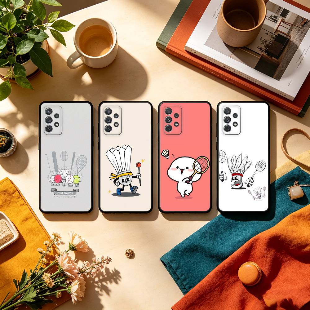 Badminton Quotes - S-Sport B-Badminton Illustration Phone Case For