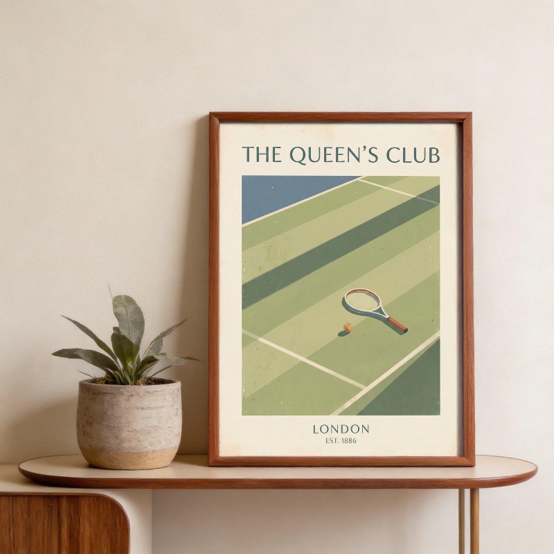 Vintage Tennis Basketball Wall - Badminton Quotes recension och pris