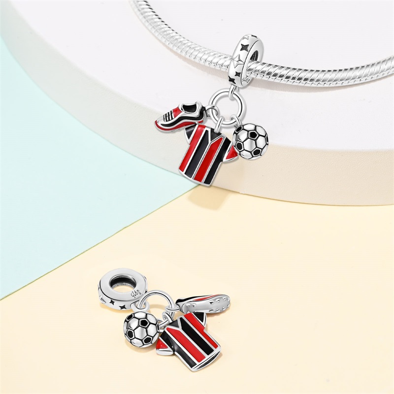 Fashion 925 Silver Football Je - Badminton Emoji recension och pris