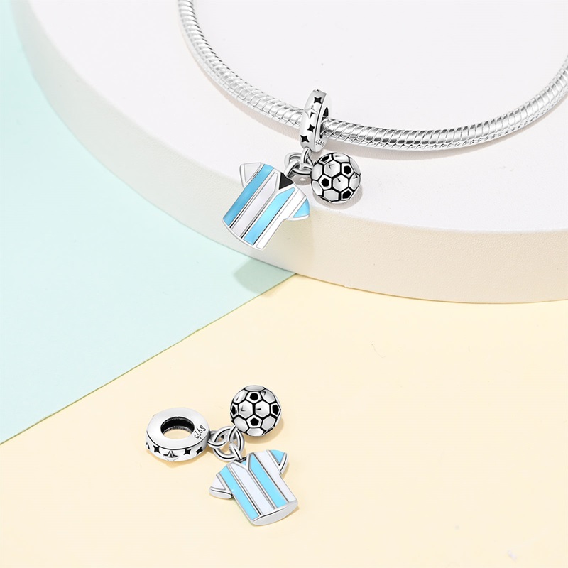 Fashion 925 Silver Football Je - Badminton Emoji recension och pris